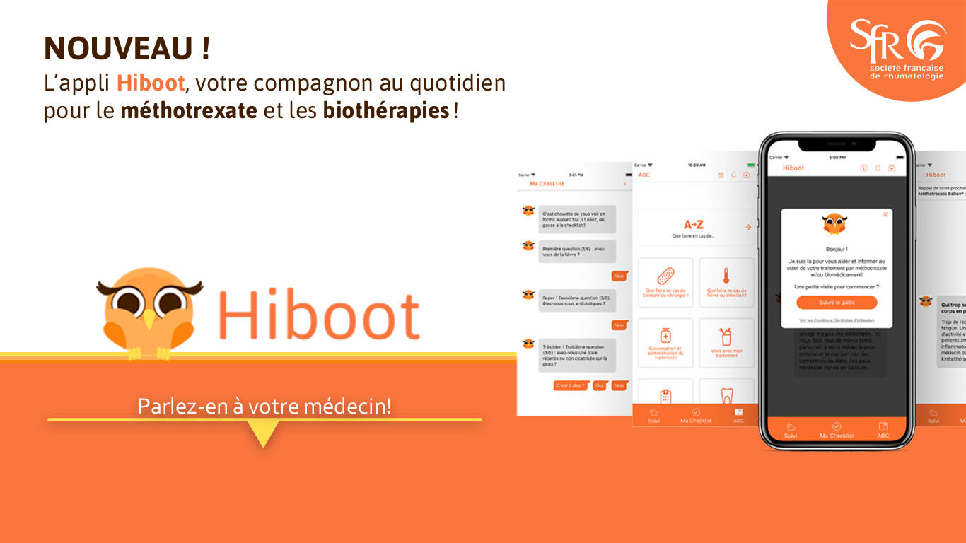 hiboot application rhumatologie smartphone